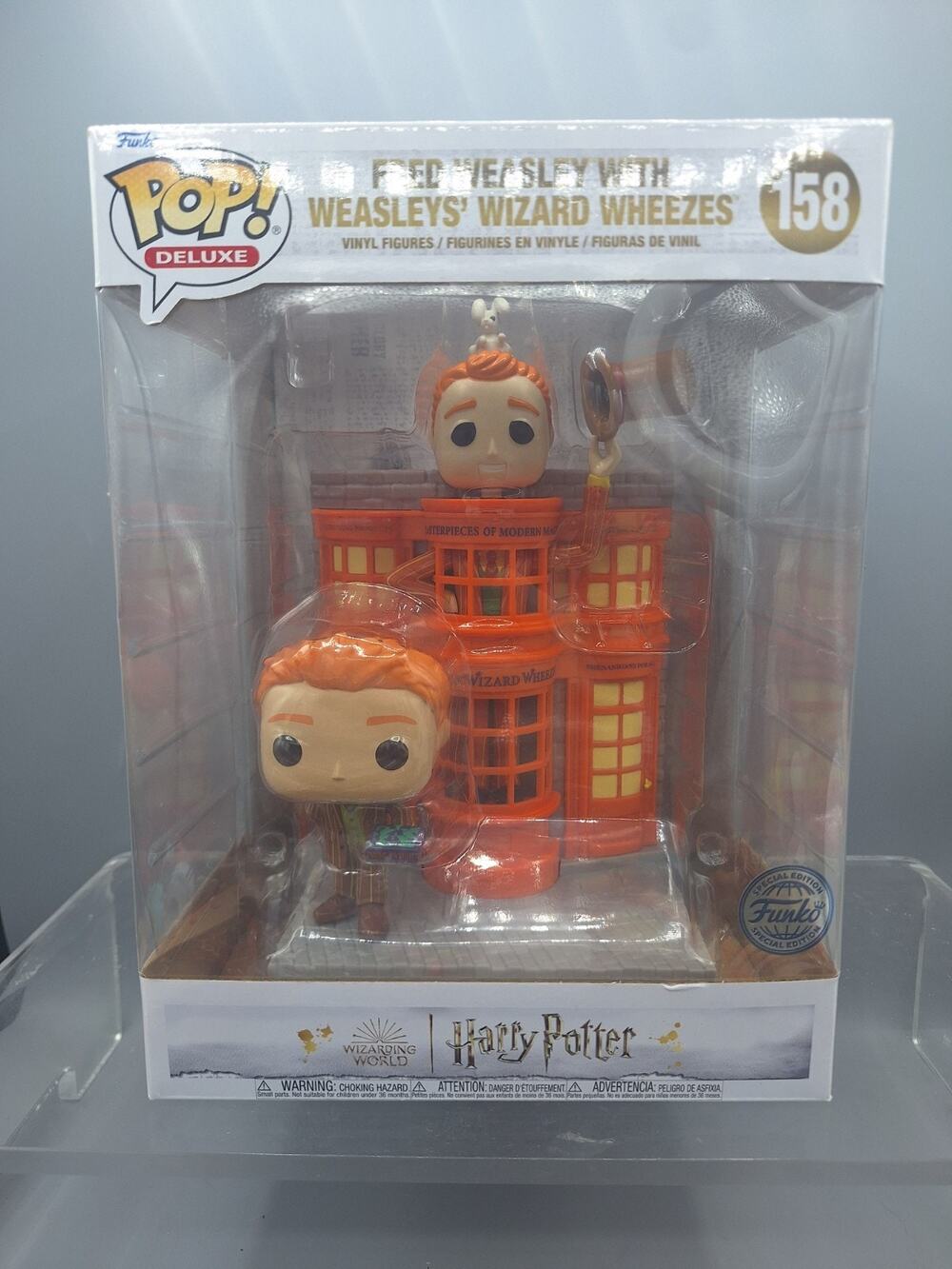 Funko Pop! Deluxe~Harry Potter~Fred Weasley with Weasleys' Wizard Wheezes~#158